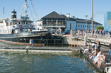 Image showing TALLINN, ESTONIA - JULY 17 - People have a rest on  