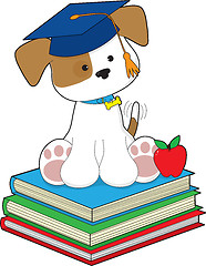 Image showing Cute Puppy Graduate