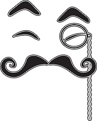 Image showing Mustache and Monocle