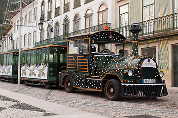 Image showing Sightseeing car train in Tomar