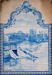 Image showing Tomar azulejos wall