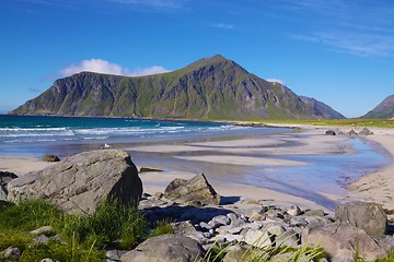 Image showing Beach on Lofoten Islands