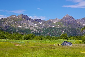 Image showing Wildcamping on Lofoten