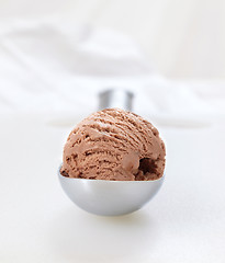 Image showing chocolate ice cream