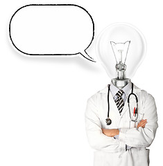 Image showing doctor with lamp-head