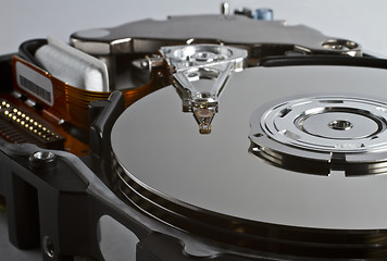 Image showing hard disk drive in close up