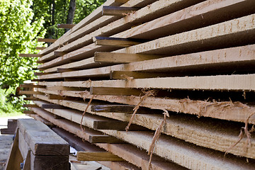 Image showing wooden planks