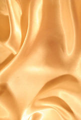 Image showing Smooth elegant golden silk 