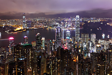 Image showing Hong Kong at night