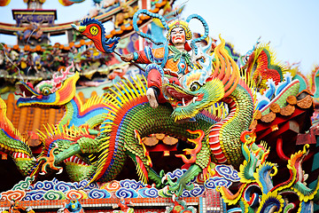 Image showing Asian temple dragon