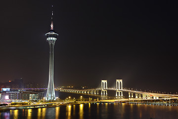 Image showing Macau city at night