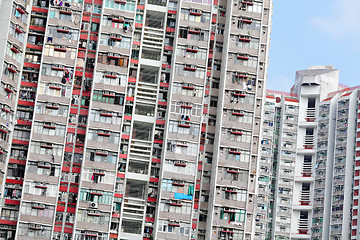 Image showing crowded apartment block