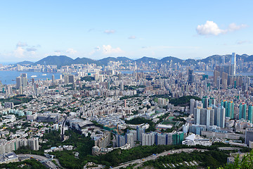 Image showing Hong Kong crowded building city