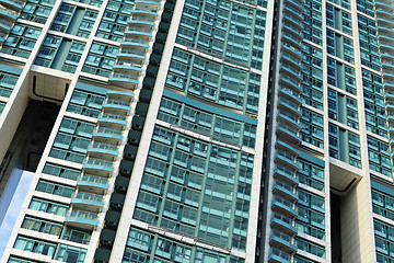 Image showing crowded apartment block