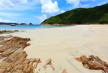 Image showing Sai Wan beach in Hong Kong