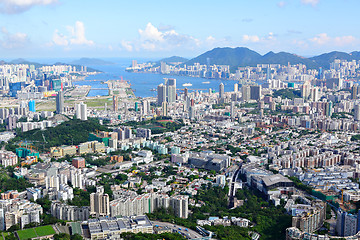 Image showing Hong Kong crowded building city