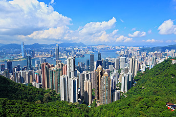 Image showing Hong Kong view from peak