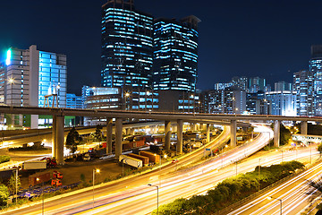 Image showing traffic and urban at night