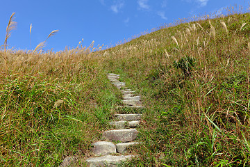 Image showing mountain path for hiking