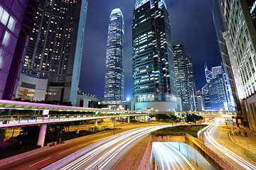Image showing modern Hong Kong city at night