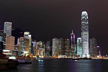 Image showing Hong Kong skyline at night