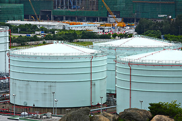 Image showing oil storage tanks