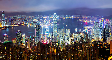 Image showing Hong Kong at night