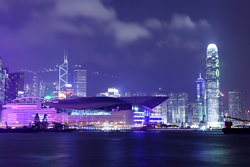 Image showing Hong Kong skyline at night