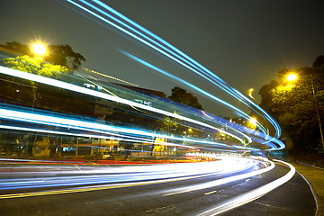 Image showing Highway at night