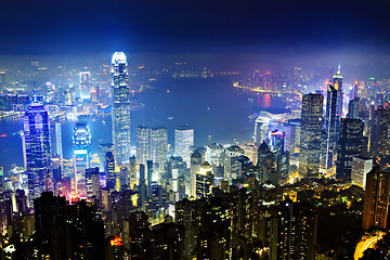 Image showing Hong Kong at night