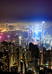 Image showing Hong Kong cityscape at night