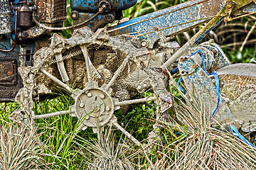 Image showing old abandoned tractor