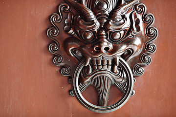 Image showing lion door lock