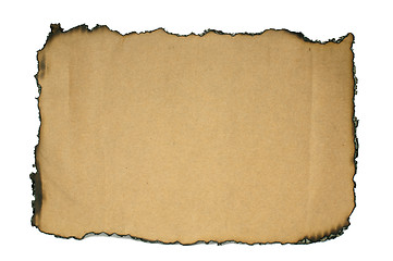 Image showing Burned paper