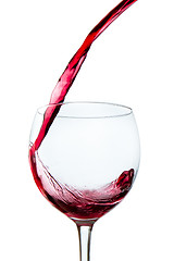 Image showing pouring red wine 