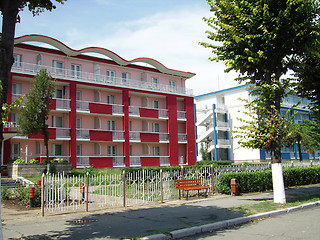 Image showing Red hotel