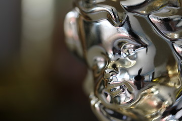 Image showing silver cherub face decoration