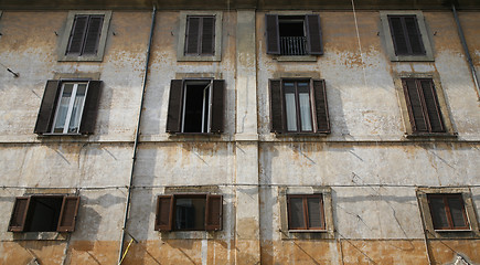 Image showing Grunge Italian facade