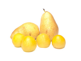 Image showing Plums and pears.