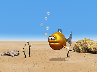 Image showing funny goldfish