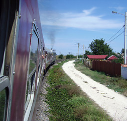 Image showing Train traveling