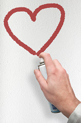 Image showing Valentine's Day Graffiti