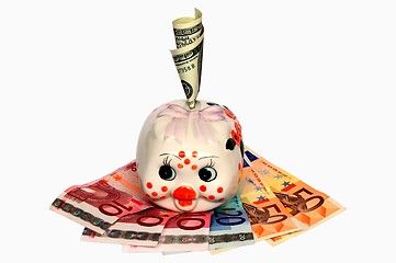 Image showing piggy bank and money