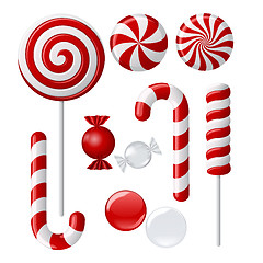 Image showing Delicious lollipop collection