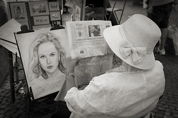 Image showing Artist Piazza Navona