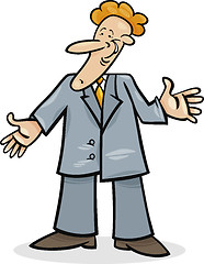 Image showing cartoon man in suit