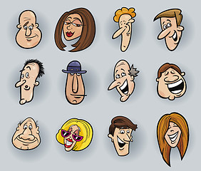 Image showing Cartoon faces