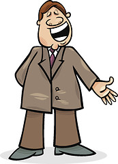 Image showing cartoon man in suit