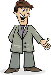 Image showing cartoon man in suit