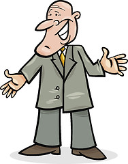 Image showing cartoon man in suit